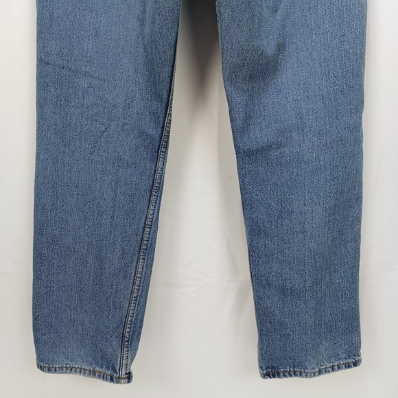 LEVI'S 505 CLASSIC FIT STRAIGHT LEG BLUE JEANS 34X30 (ACT 33X29) - Picture 6 of 15